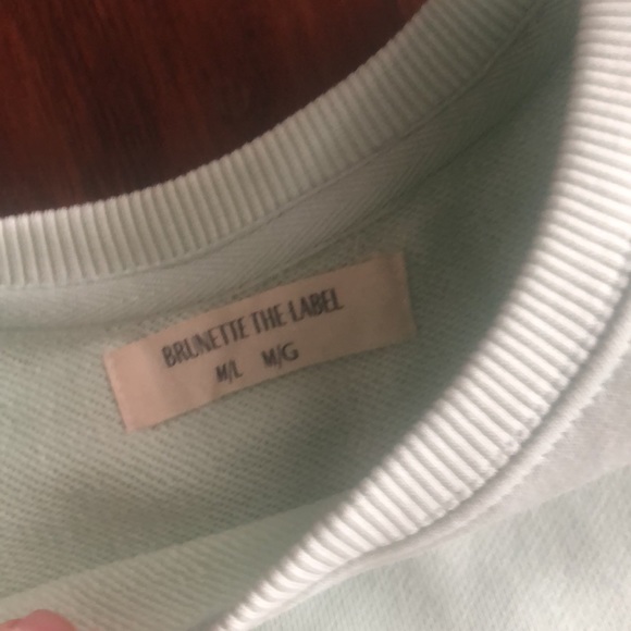 1 LEFT ❗️SET🌟BRUNETTE THE LABEL BEST FRIEND HIGH RISE JOGGER & CREW - Picture 6 of 7